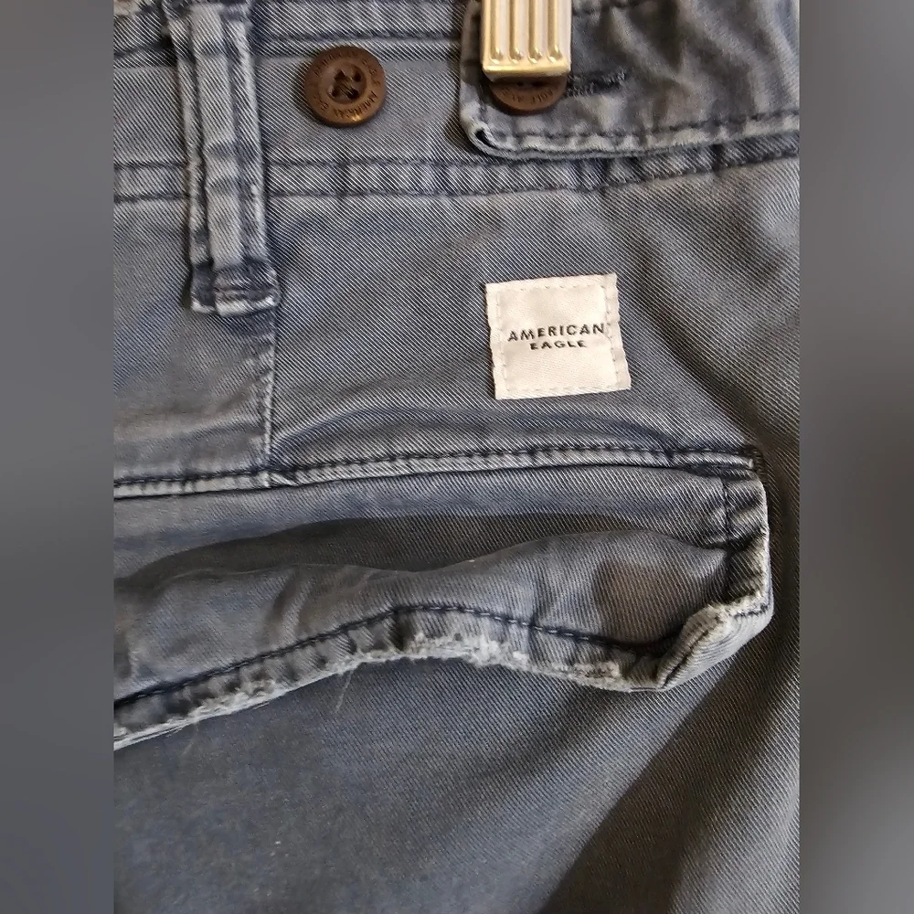 American Eagle Outfitters Blue Cargo Pants